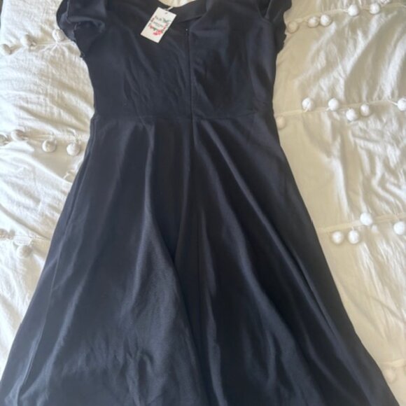 HELYO Women's Semi-Formal Ruffle Sleeves V-Back Cocktail Medium - Picture 5 of 7